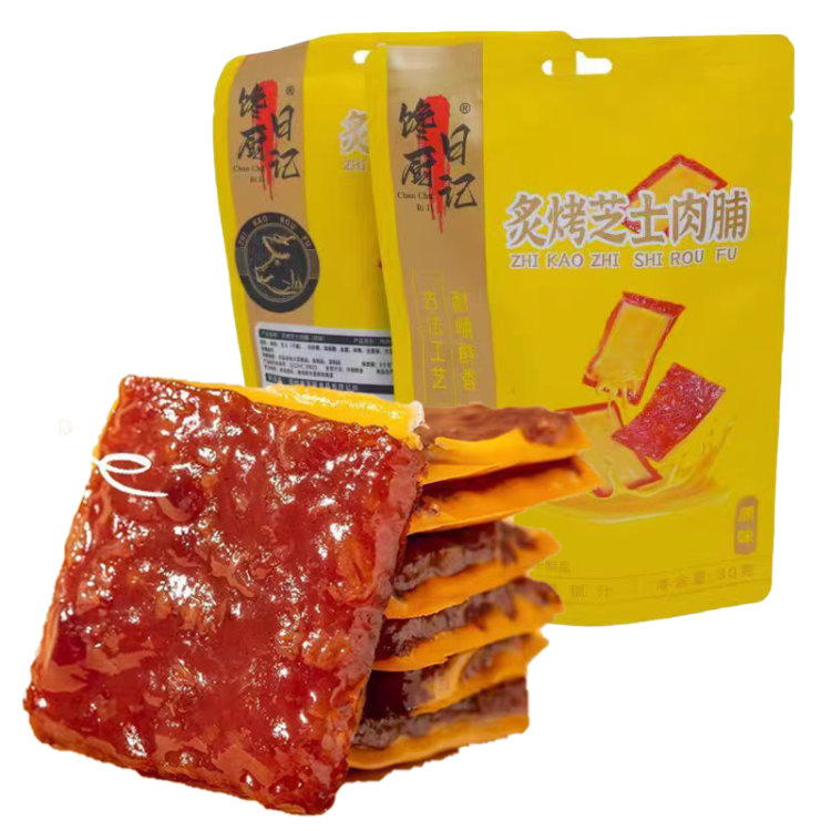 馋厨日记 炙烤芝士肉脯 原味 80g