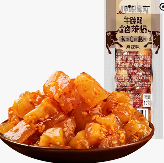 傻二哥 牛蹄筋 香辣味 10g*30根