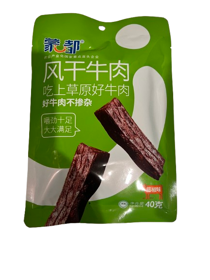 蒙都 风干牛肉 藤椒味 40g x3