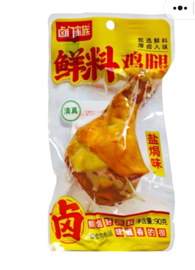 卤门家族 鲜料鸡腿 盐焗味90g